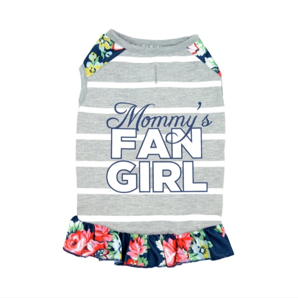🔴5/$25 Vibrant Life Mommy's Fan Girl Tank Dog Dress - Picture 3 of 11